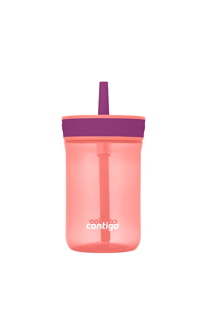 Kids’ Leighton Straw Tumbler with Spill-Proof Leak-Proof Lid, 14oz D9
