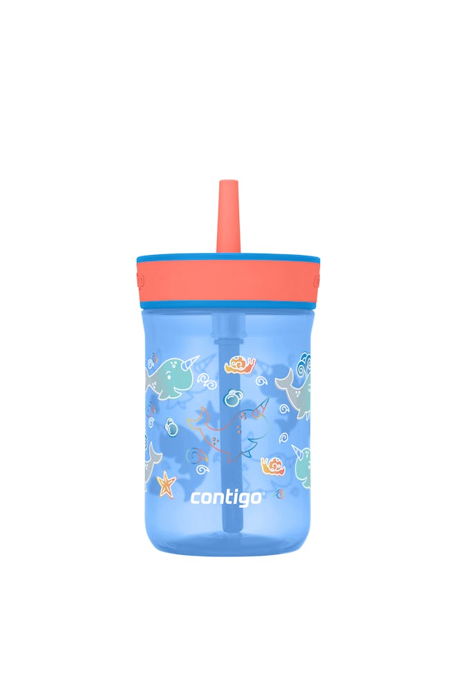 Kids’ Leighton Straw Tumbler with Spill-Proof Leak-Proof Lid, 14oz D9