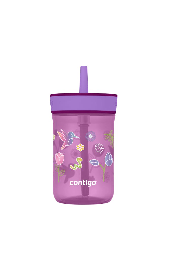 Kids’ Leighton Straw Tumbler with Spill-Proof Leak-Proof Lid, 14oz D9